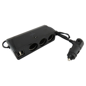 Sdoppiatore presa accendisigari con USB 3 socket + 2 USB - NOVAK