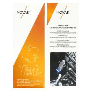 Supporto-caricabatteria wireless Per porta bicchiere - NOVAK