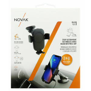 Supporto-caricabatteria wireless Con ventosa - NOVAK