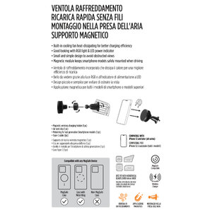 Supporto-caricabatteria wireless MagSafe da presa aria - NOVAK