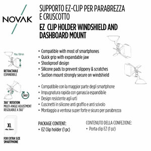 Supporto con ventosa A pinza - NOVAK