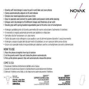 Supporto da presa aria Gravity - NOVAK