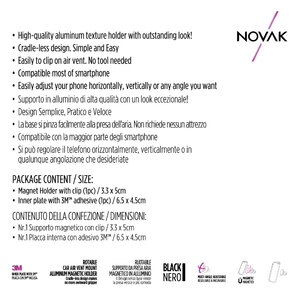 Supporto magnetico da presa aria - NOVAK