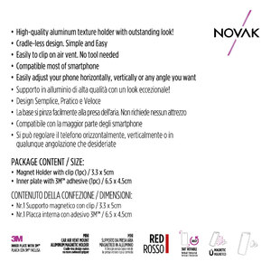 Supporto magnetico da presa aria - NOVAK