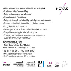 Supporto magnetico da presa aria - NOVAK