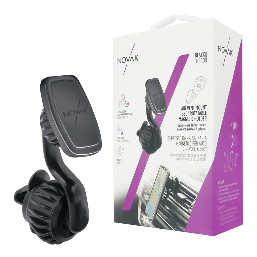 Supporto magnetico da presa aria Girevole - NOVAK