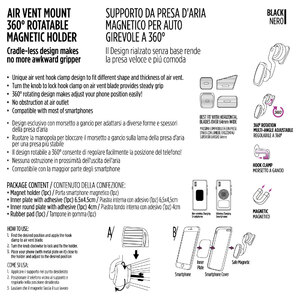 Supporto magnetico da presa aria Girevole - NOVAK