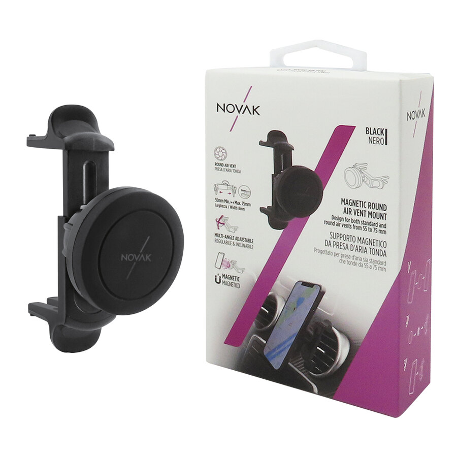 Supporto magnetico da presa aria Presa d'aria tonda - NOVAK