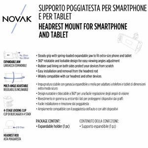 Supporto sedile posteriore Da poggiatesta - NOVAK