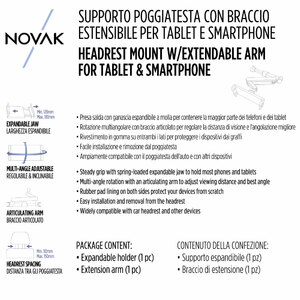 Supporto sedile posteriore Da poggiatesta - NOVAK