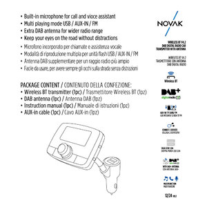 Trasmettitore FM Con antenna DAB - NOVAK