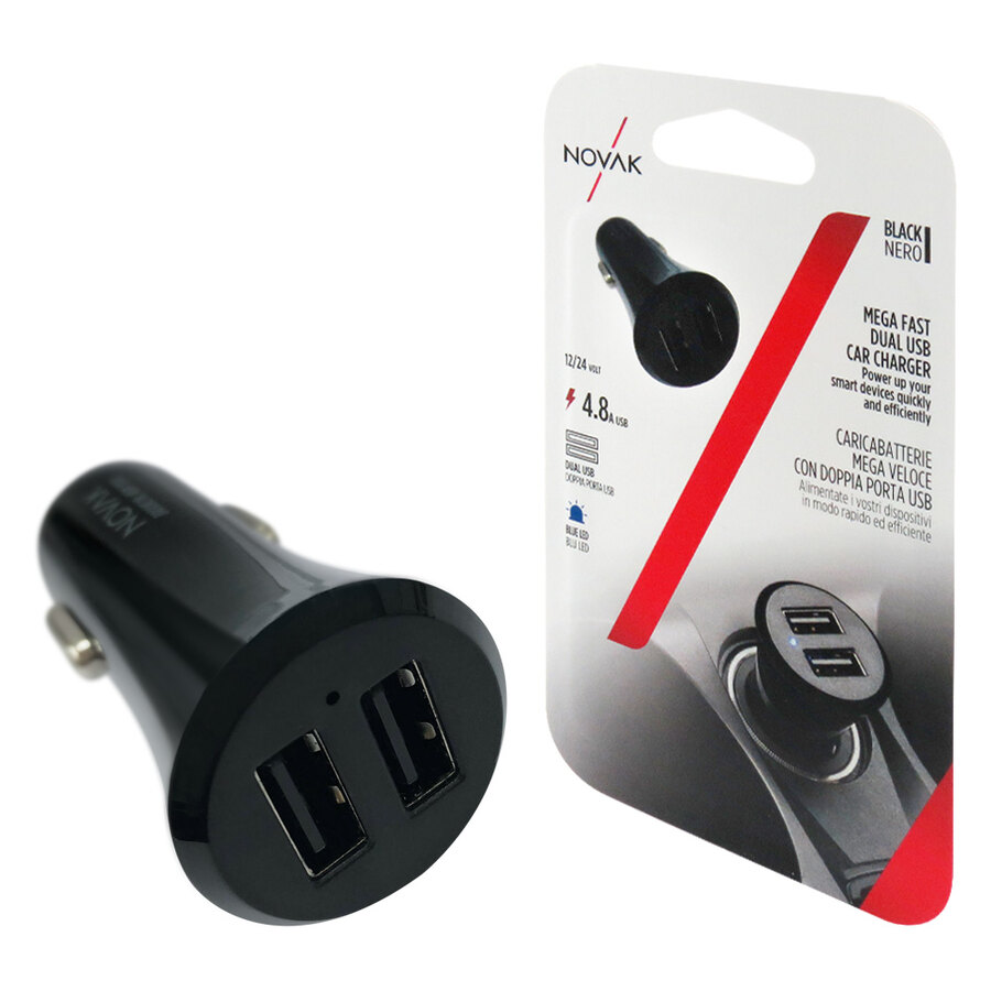 USB da presa accendisigari Mega veloce Dual USB - NOVAK