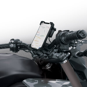 Supporto smartphone Da manubrio con ricarica USB - NOVAK