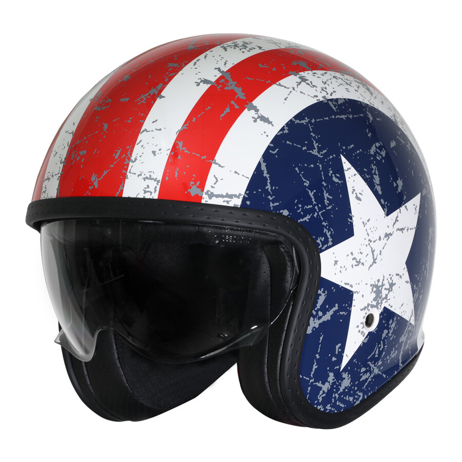 Casco Jet Vintage Spirit Rebel Star - ORIGINE