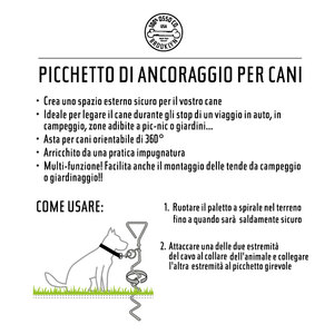 Picchetto a spirale Blocca guinzaglio - OSSO