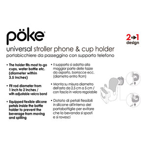 Portabicchiere Con supporto smartphone - POKE