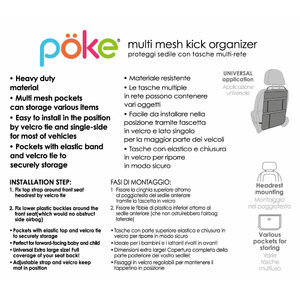 Protezione sedile posteriore con organizer - POKE