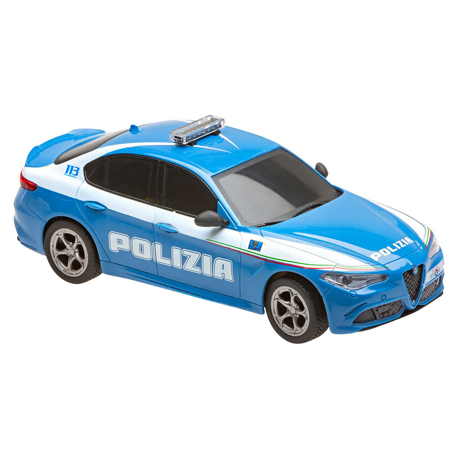 Modellino radio comandato Alfa Romeo Giulia Polizia - REEL TOYS
