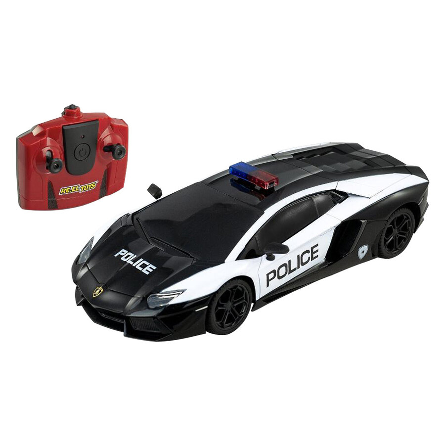 Modellino radio comandato Lamborghini Aventador Coupe Police - REEL TOYS
