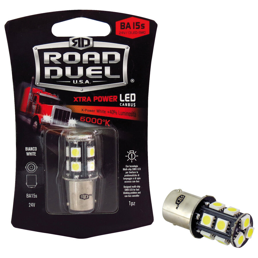 Lampadina BA15S a led Xtra Power - BA15S - SMD Led - ROAD DUEL