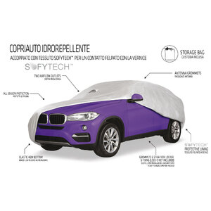 Copriauto interno-esterno Luxury felpato