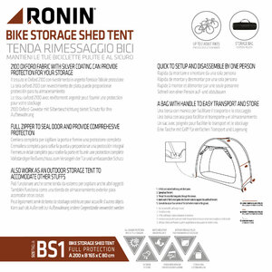 Copri bicicletta Tenda rimessaggio bici - RONIN