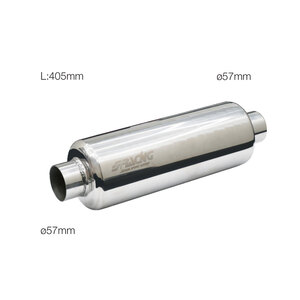 Scarico - Posteriore universale Custom Muffler - SIMONI RACING