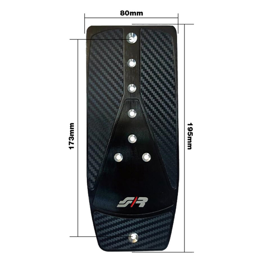 Pedana poggiapiedi sinistra Carbon Look - SIMONI RACING
