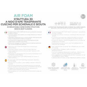 Schienale ventilato Cool 3D Air Foam - SVAR LATTNAD