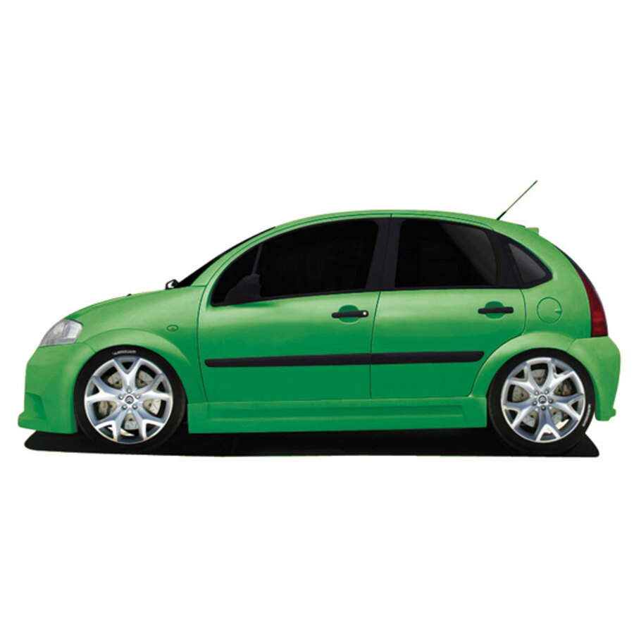 Accessori Auto Citroen Minigonne Laterali Per Citroen C3 2005-2009 | Protezioni Antiurto E Antigraffio | Finitura Glossy Black Protezione Antigraffio Paraurti - 12