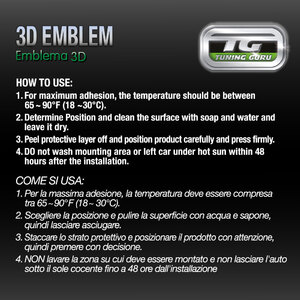 Emblema 3D Black Edition - TUNING GURU