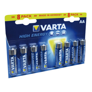 Batteria alcalina High Energy AA Megapack - VARTA