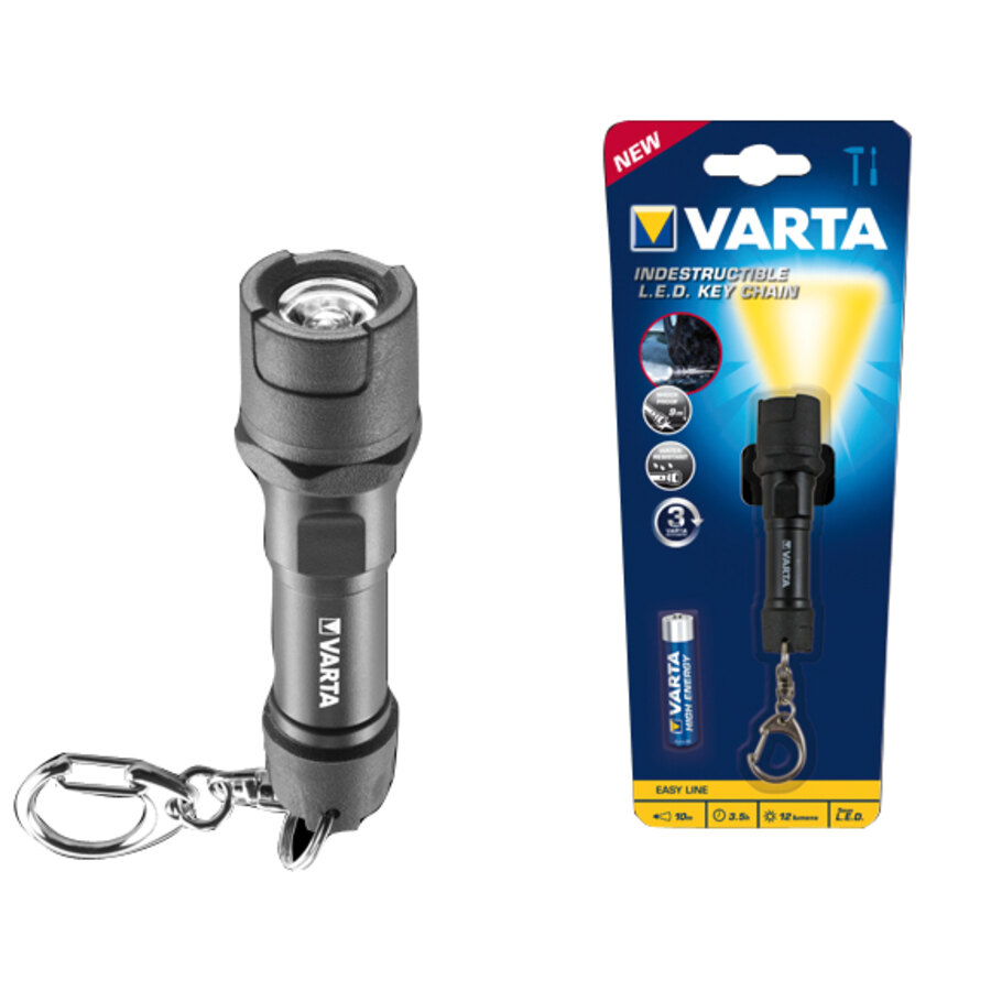 Torcia Varta Indestructible Led Key Chain Torce e lampade da lavoro