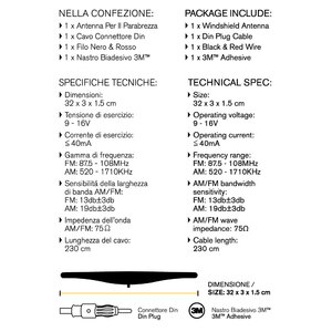 AM-FM Classica Per parabrezza - VENZO