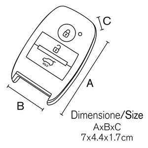 Cover chiave - VENZO Kia K3, K3S, K4, K5, KX1, KX3, KX5