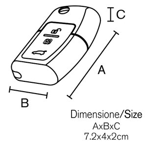 Cover chiave - VENZO Ford Fiesta, Focus, S-Max