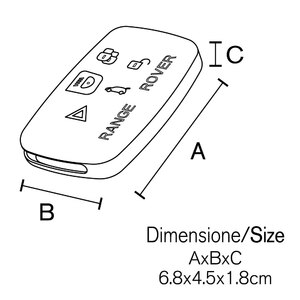Cover chiave Land Rover A03H - VENZO Land Rover Discovery, Evoque, Freelander, Range Rover