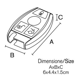 Cover chiave Mercedes Benz A03H - VENZO Mercedes