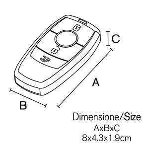 Cover chiave Mercedes Benz B03H - VENZO Mercedes C Class, E Class, S Class