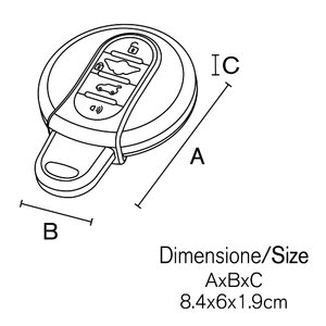 Cover chiave BMW C03H4 - VENZO Mini