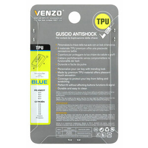 Cover chiave Peugeot, Citroen D02H3 - VENZO Citroen C2, C3, C4, C5, C6, C8, Xsara Picasso, Peugeot 207, 307, 407