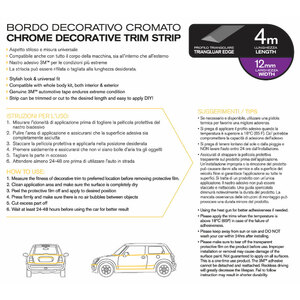 Profili cromati Triangolare - VENZO