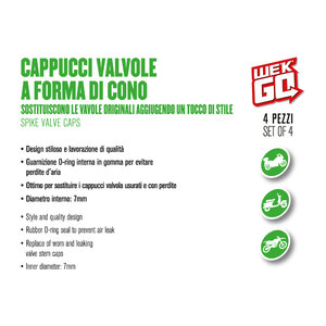 Cappuccio valvola Spike Style - WEKGO