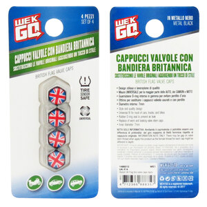 Cappucci valvola UK Flag - WEKGO