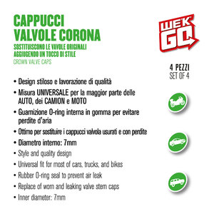Cappucci valvola Crown Style - WEKGO
