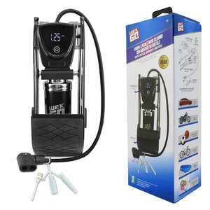 WEKGO - Pompa a pedale Con manometro digitale - WEKGO - Pompa a pedale