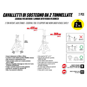 Cavalletto solleva auto - WEKGO