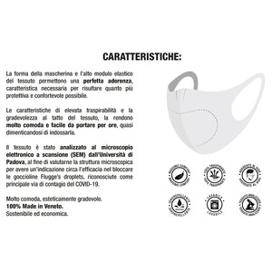 Mascherina facciale Mascherina viso lavabile 3pz - ZANDONA