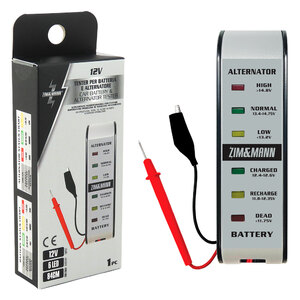 ZIM&MANN - Tester batteria e alternatore 12V - ZIM&MANN - Tester batteria