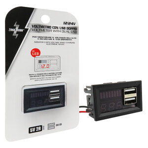 Voltmetro Con Led + USB - ZIM&MANN ZIM&MANN